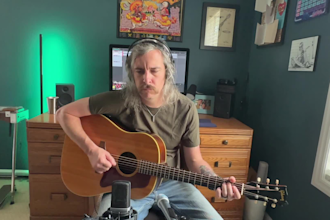 record bluegrass rhythm guitar for your song