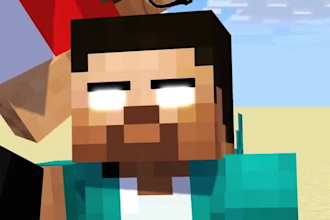 deliver high quality 3d minecraft video animation for your music, cinematic