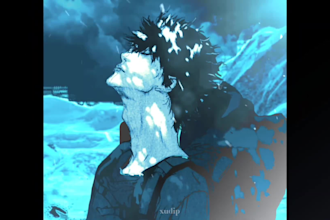 create motion graphic of manga for you
