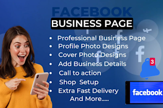 create facebook business page, fb fan page, banner   design