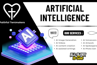 create ai or artificial intelligence assisted images, videos, writing, voiceover