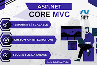devlop dynamic website in asp dot net core mvc