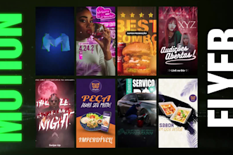create a motion flyer for your events and products