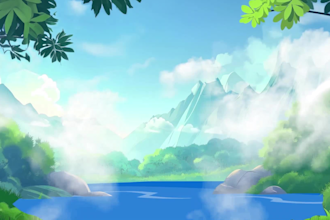 draw or animate 2d vector cartoon background
