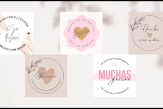 thank you card design, stickers, and more for your business