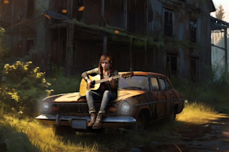 animate still image photo of painting in video cinemagraph