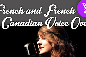do a voice over in quebec french or international french in 24h