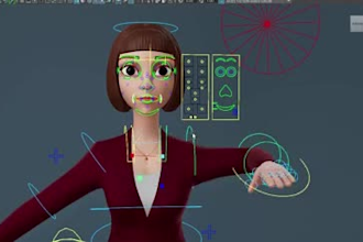 fix 3d character rigging, ue5 face rig,arkit52,rokoko rig,3d animate icone daz3d