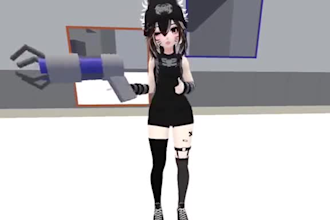create  vrchat avatar, furry, vr chat model, vrc vr character, nsfw art vr avata