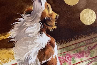 paint your pet in watercolor and scan it