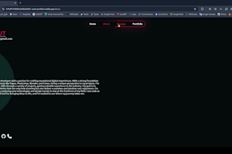 create a modern personal or business portfolio website