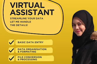 do data entry, customer support, and admin assistance