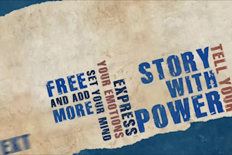 create amazing typography video intro with your text