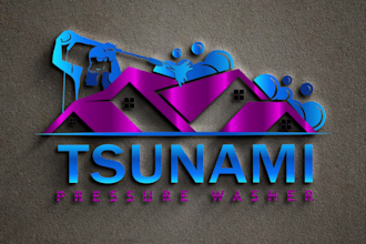 design  construction, company, painter and roofing logo