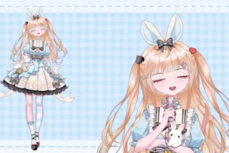 design and rig high quality live 2d vtuber model, vtuber model, vtuber, live2d