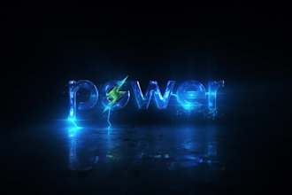 create an electrical logo animation
