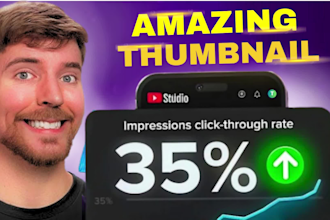design attractive eye catchy youtube thumbnail
