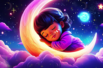 create 30 original lullaby, baby sleep music with branded youtube channel