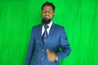 be your green screen spokesperson