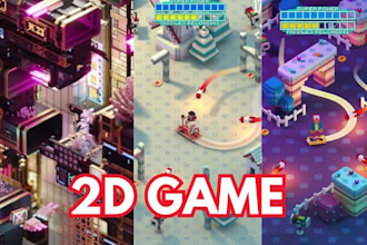 build a 2d  game  with unity