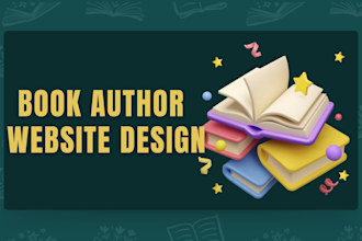 do book author website design and book website for author