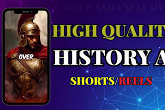 create ai history videos for youtube shorts, tiktok and instagram reels