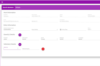 visitors information management system PHP laravel and vuejs