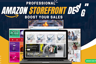create professional amazon storefront design or brand store