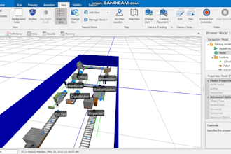 design arena and simio simulation models for manufacturing and service sectors