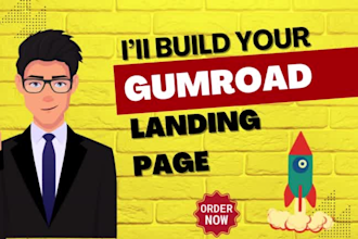 build high converting gumroad landing page store