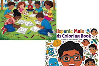 a fun canva kids coloring book for print or KDP