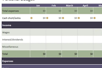 create budget planner google excel spreadsheet personal finance template