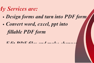 develop editable pdf and fillable pdf form