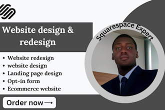 design squarespace landing page redesign clone revamp squarespace website