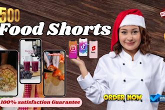 create and edit trending food and health youtube shorts and manage your channel