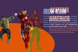 create unique comic book, comic book series, scriptwriting, and animation