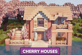 build minecraft spawn, castle, house, village, base for you