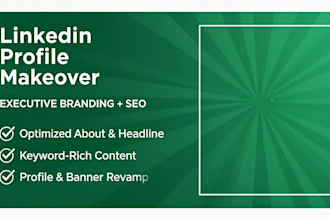 fully create and SEO optimize your linkedin profile or company page
