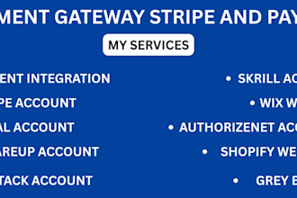 fix or create any payment gateway stripe and paypal