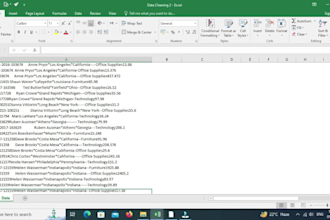 data cleaning with proper format