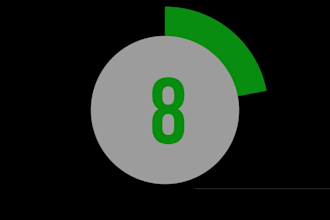 create workout countdown timer with alpha format