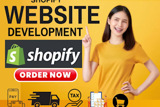 setup your shopify store, list products, setup payments and shipping