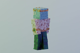 modelate a 3d objet or do a 360 animation of it