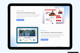 make your futuristic portfolio, edtech, saas company ui ux