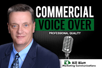 voice your professional commercial radio, online, or  audio ad