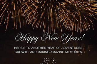 create new year party invitation, greetings cards and videos