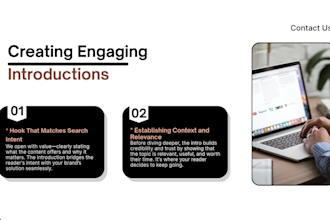 do SEO optimized blogs that drives traffic and builds brand authority