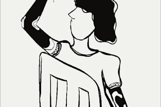create illustrations freehand drawing for poetry and novels
