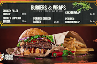 craft your unique style digital menu signage with expertise