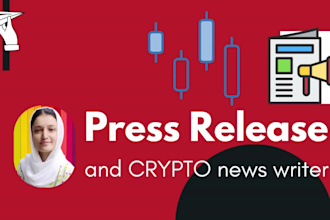be your crypto press release and news writer